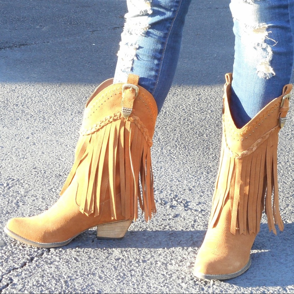 Fringe Cowboy Boots